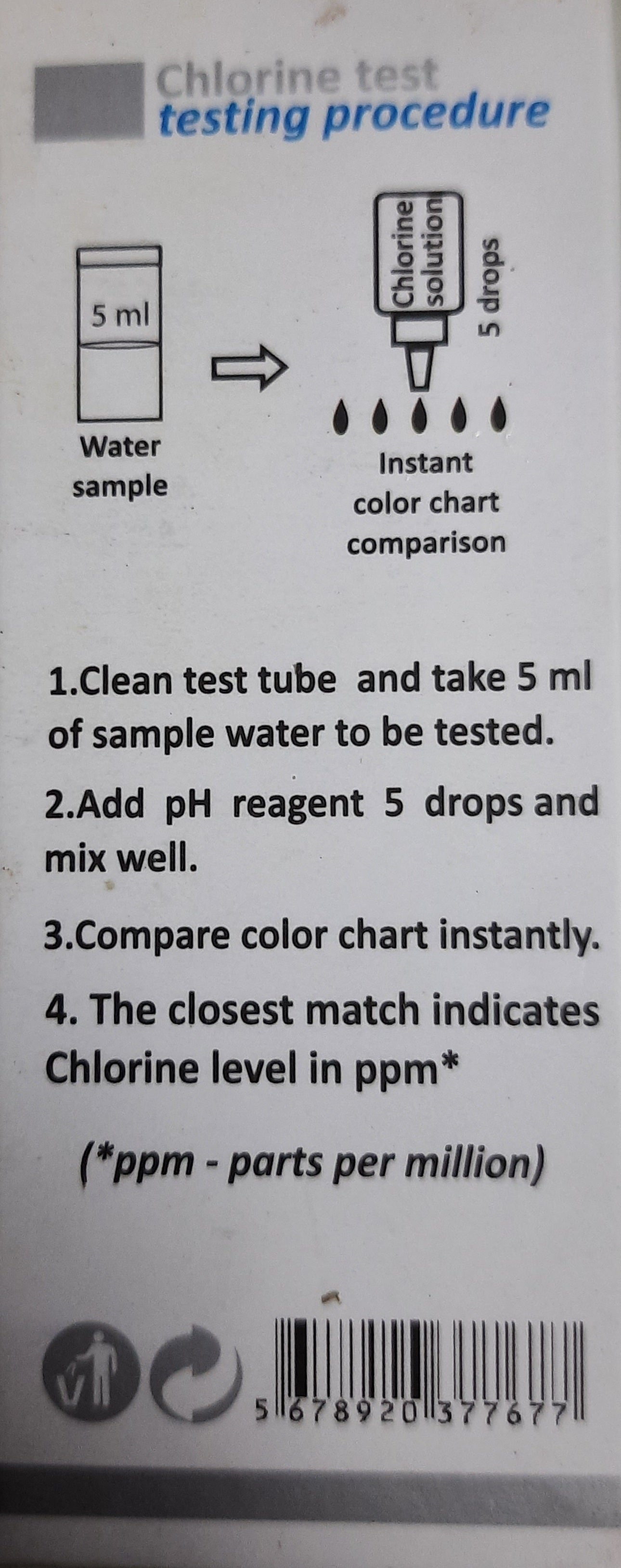 Wild Chlorine Test Kit (50 Tests) - Aquatic Remedies Product
