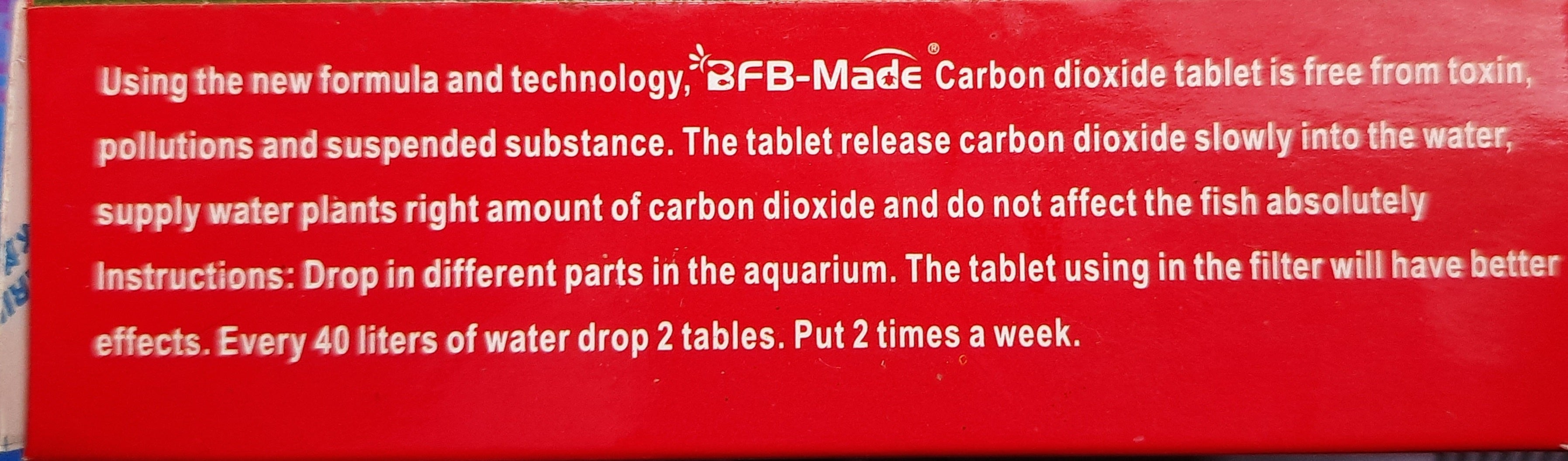 Carbon Dioxide (CO2) Tablet 36pcs for Planted Aquarium