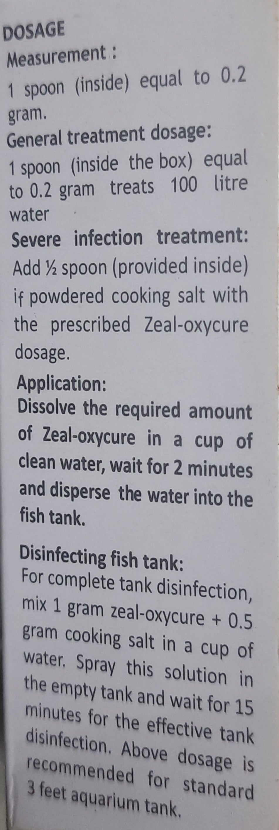 Zeal Oxy Cure - Aquatic Fish Treatment Remedy by Aquatic Remedies