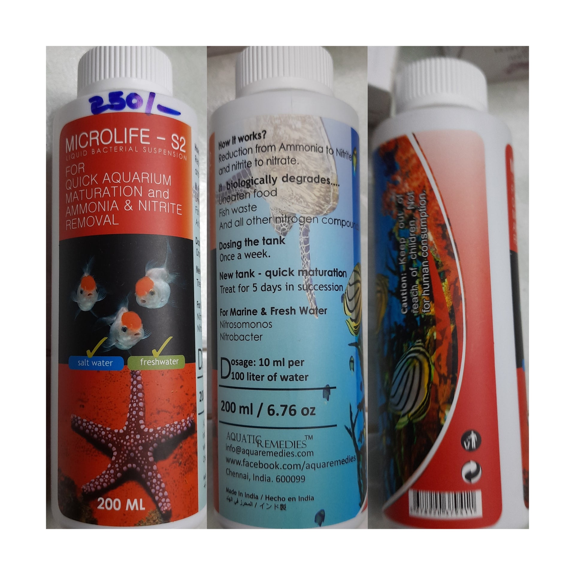 Microlife S2 200 ml (For Quick Aquarium Maturation) - Aquatic Remedies Product