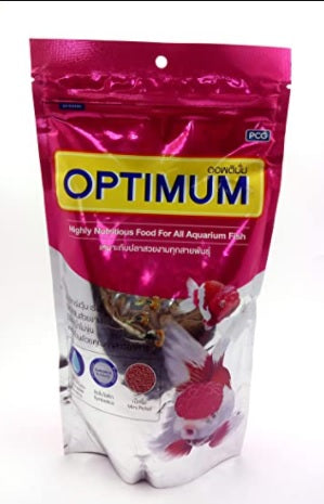 Optimum (Pink Cover) Premium Imported Fish Food 200 Grams