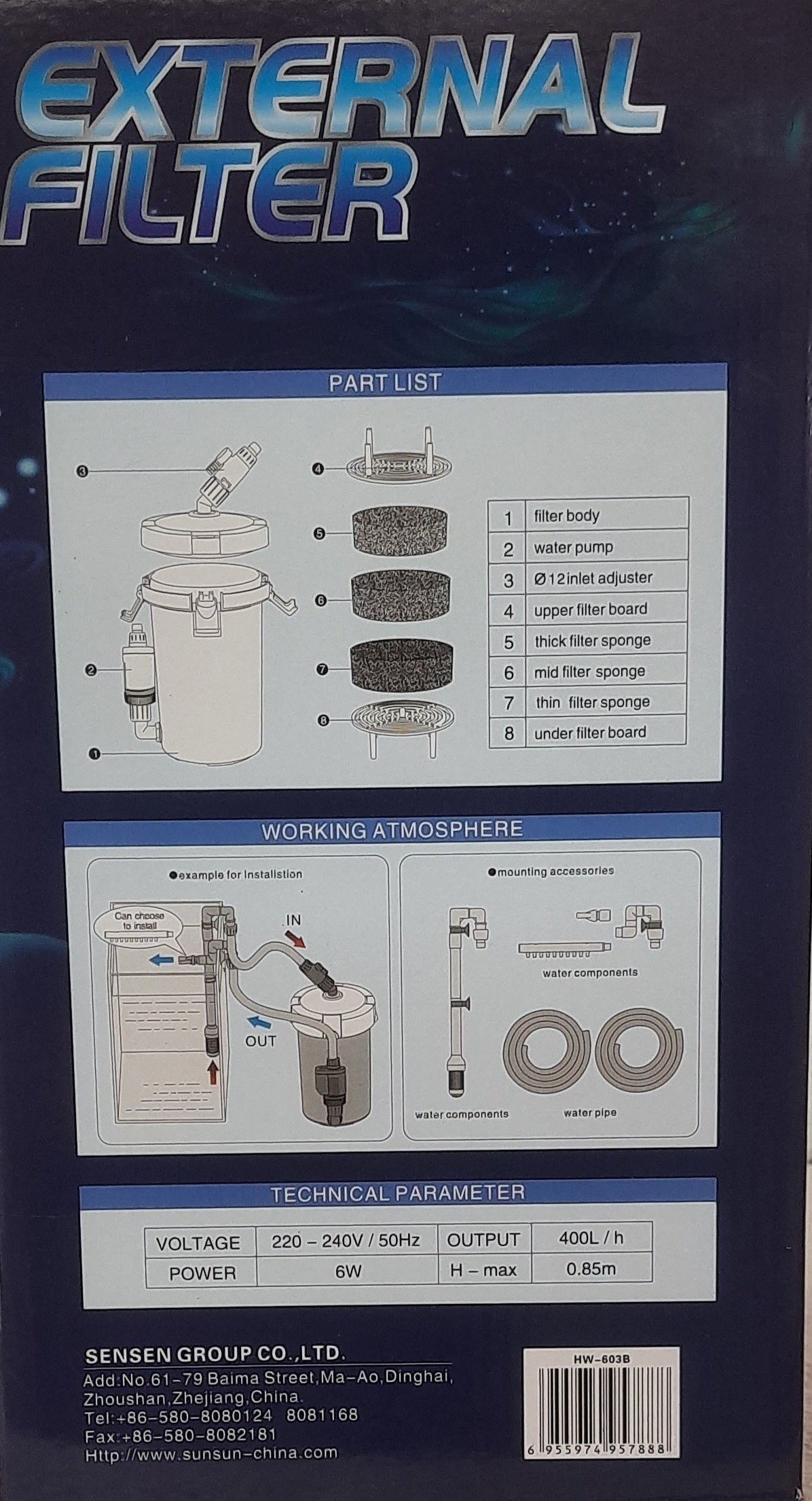 Clear Water: IMountek HW-603B External Canister Filter For Aquariums Up To 30 Gal